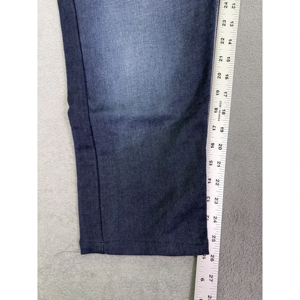 Jimmy & Jordan Moto Jeans Mens 40x26 Blue Straight Balloon Fit Dark Wash Denim
